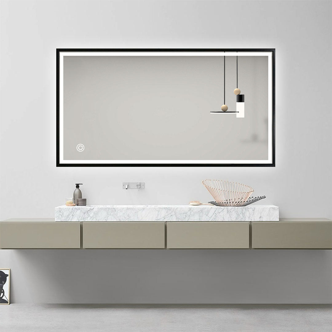 Black Led Mirror - Image 2