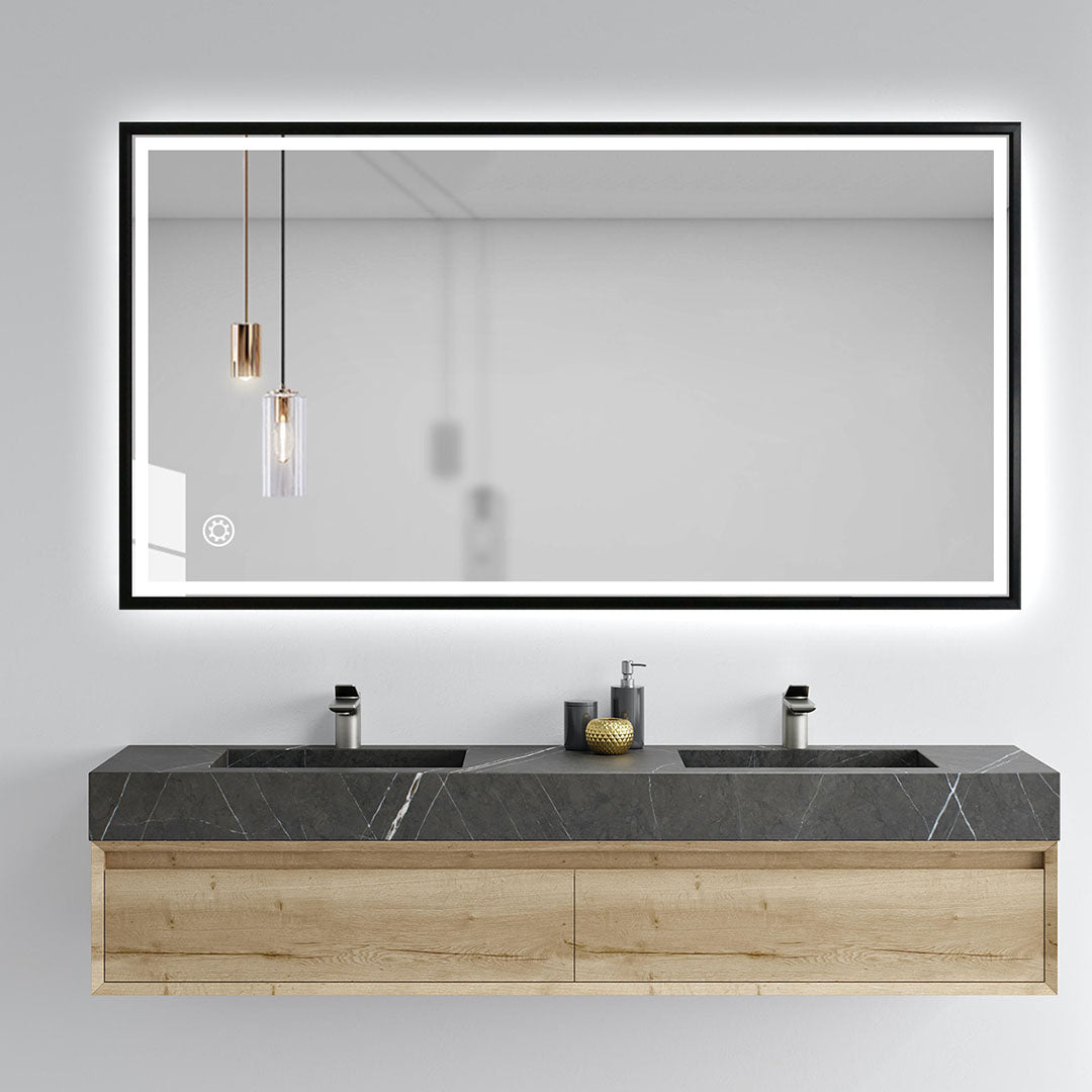 Black Led Mirror - Image 3