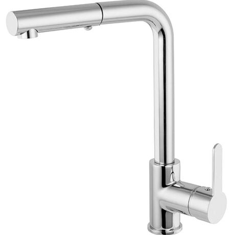 S. LEVER 90¼ SINK HIGH PULL OUT CERAMIC 9/16 X 400 HOSES AURIN MOD. CHROME